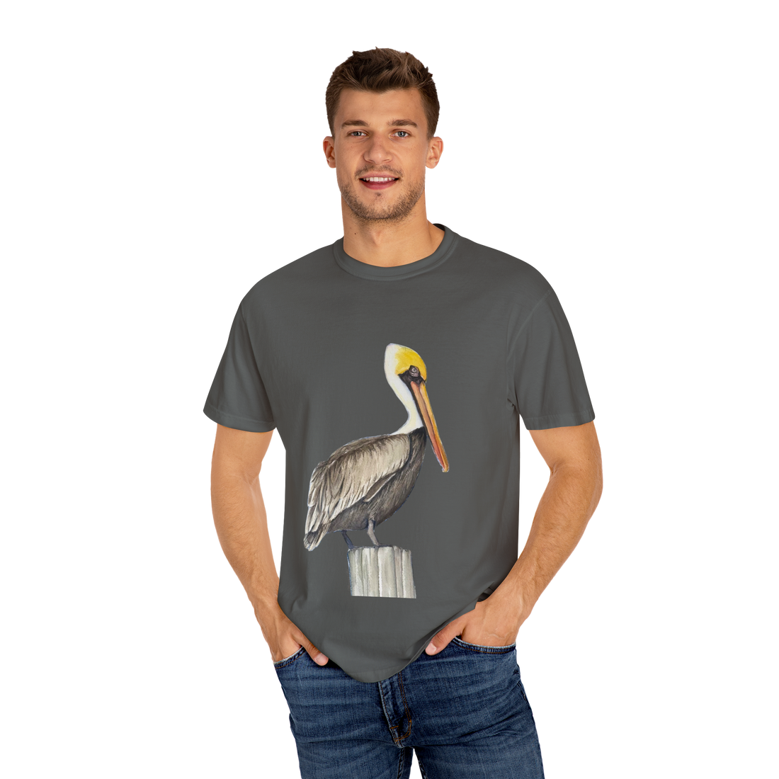 Vintage Pelican T-Shirt - Casual Bird Lovers Tee, Eco-Friendly Apparel, Beachwear, Gift for Nature Lovers, Summer Fashion