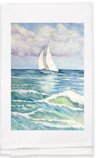 Sailboat Tea towel