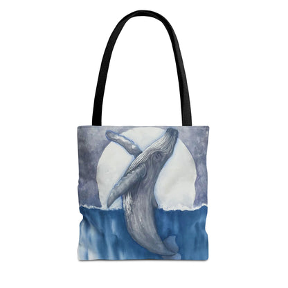 Whale Moon Tote Bag (AOP)