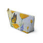 Monarch and Poppy Accessory Pouch w T-bottom