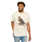 Mosaic Falcon T-shirt | Hand-Painted Bird Illustration, Wildlife Tee