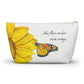 Monarch and Sunflower Accessory Pouch w T-bottom