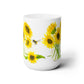 Bee and Sunflower Ceramic Mug 15oz