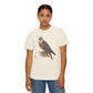 Mosaic Falcon T-shirt | Hand-Painted Bird Illustration, Wildlife Tee