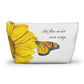 Monarch and Sunflower Accessory Pouch w T-bottom