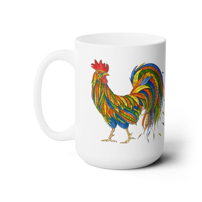 Celtic Rooster Ceramic Mug 15oz