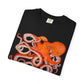 Red Octopus Illustration T-shirt | Marine Sea Creature Graphic Tee