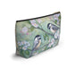 Chickadees and Cherryblossoms Accessory Pouch w T-bottom