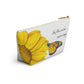 Monarch and Sunflower Accessory Pouch w T-bottom