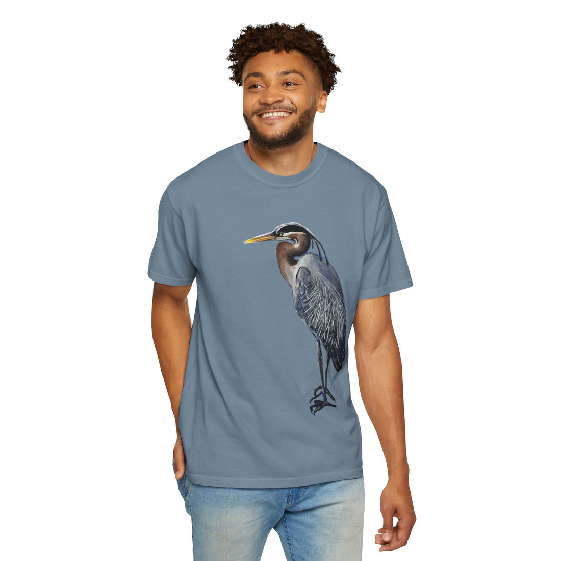 Great Blue Heron T-Shirt, Eco-Friendly Bird Lover Tee, Unisex Gift, Nature Inspired Apparel, Perfect for Outdoor Enthusiasts