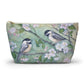 Chickadees and Cherryblossoms Accessory Pouch w T-bottom