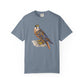 Mosaic Falcon T-shirt | Hand-Painted Bird Illustration, Wildlife Tee