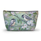 Chickadees and Cherryblossoms Accessory Pouch w T-bottom