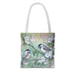 Chickadees and Cherry Blossoms Tote Bag (AOP)