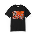 Red Octopus Illustration T-shirt | Marine Sea Creature Graphic Tee