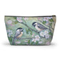 Chickadees and Cherryblossoms Accessory Pouch w T-bottom