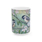 Chickadee and Cherry Blossoms Ceramic Mug, (11oz, 15oz)