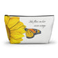 Monarch and Sunflower Accessory Pouch w T-bottom