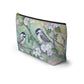 Chickadees and Cherryblossoms Accessory Pouch w T-bottom