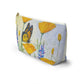 Monarch and Poppy Accessory Pouch w T-bottom