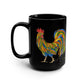 Decorated Rooster Mug, 15oz