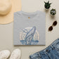 Humpback Whale Moon, T-Shirt | Ocean Illustration, Nautical Graphic