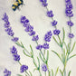 Lavender Bumble Bee, 14x20 Watercolor Painting