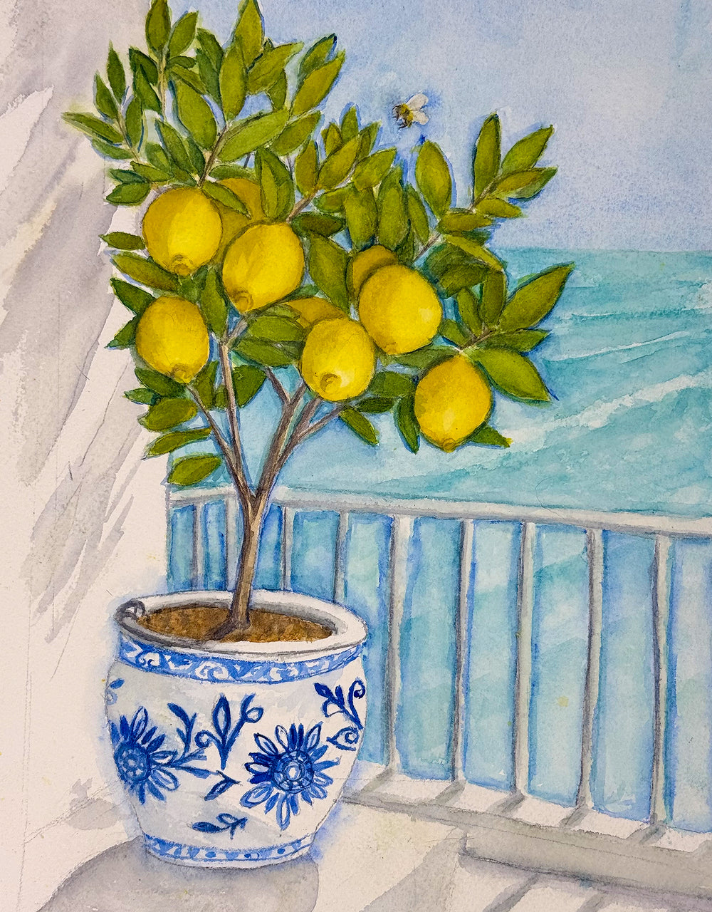 Mediterrean Lemons by the Sea