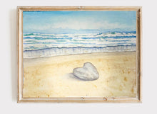Load image into Gallery viewer, My Beach Heart 12x16 Watercolor Painting
