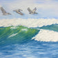 Pelican Surf 12x16 Watercolor Painting