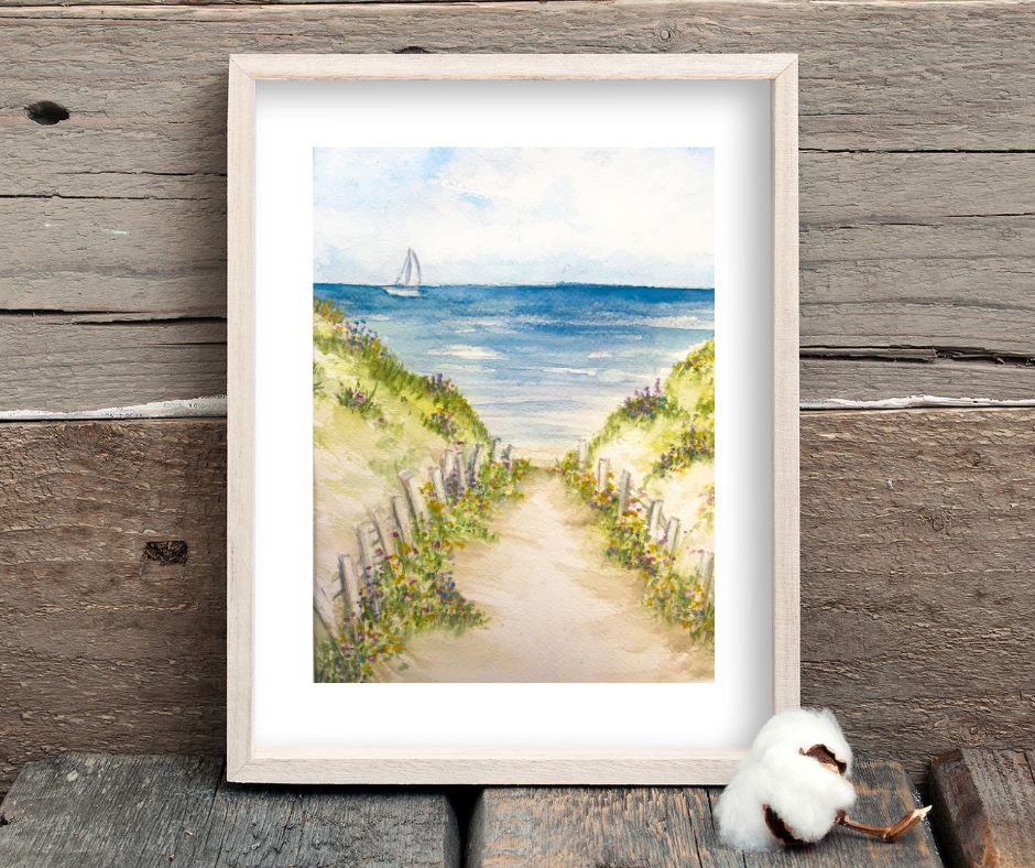 Roses to the Sea Gyclee Prints