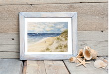 Load image into Gallery viewer, Seaside Serenity 11x14 Watercolor Painting, Prints, and Cards
