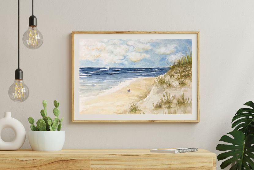 Seaside Serenity 11x14 Watercolor Prints, and Cards