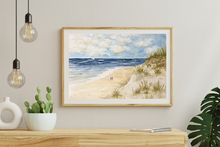 Load image into Gallery viewer, Seaside Serenity 11x14 Watercolor Painting, Prints, and Cards
