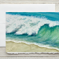 Summer Beach Wave 8x10 Watercolor Painting, Prints, and Cards