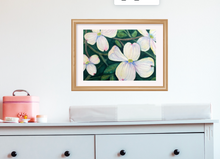 Load image into Gallery viewer, Dogwood Blossoms 8x10 Watercolor Painting, Prints, and Cards
