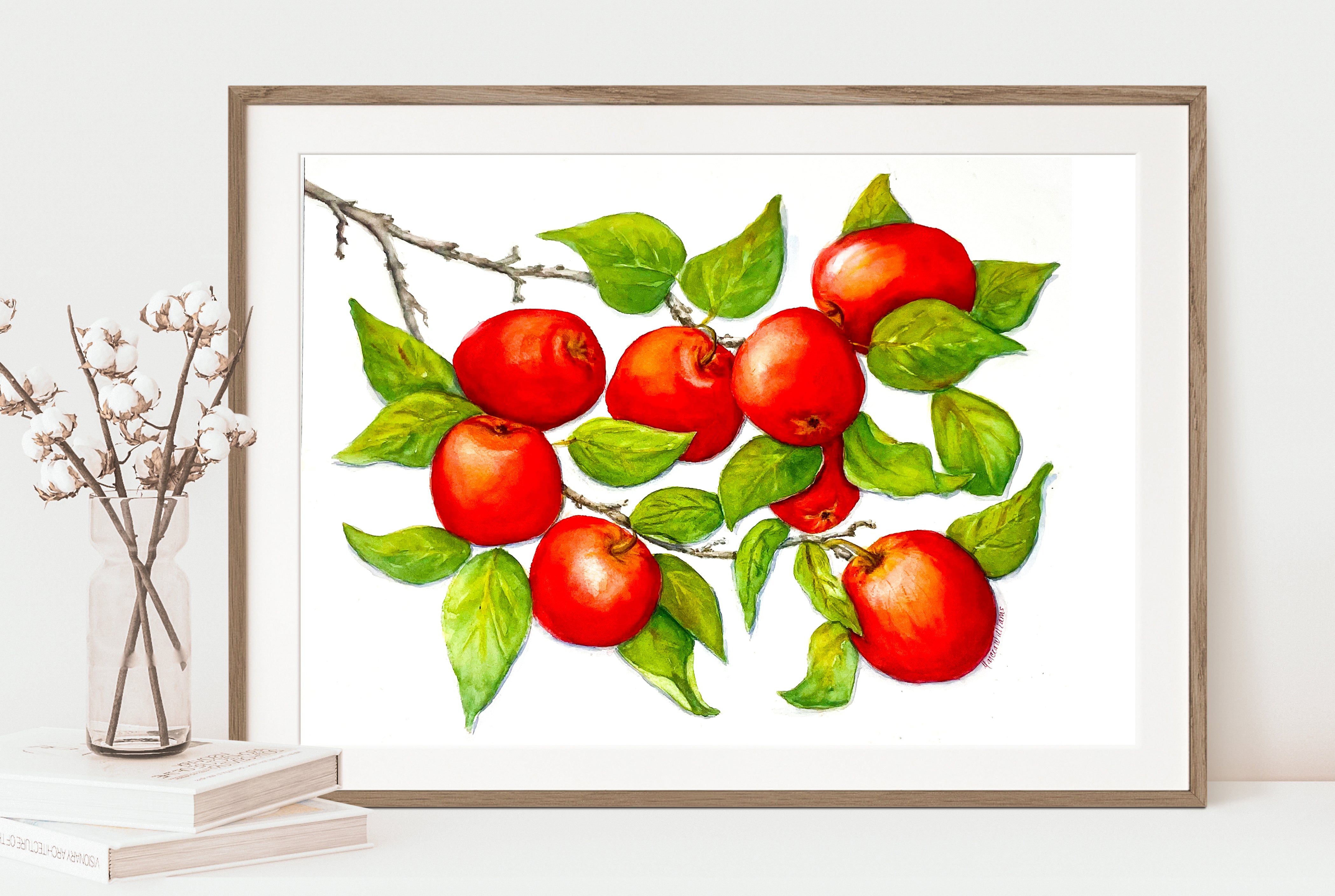 絵画 Apple applebranch12x16_970bd8c5-a562