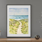 Beach Escape Watercolor Painting