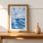 Blue Serenity at Sea Watercolor Sailboat Art, Cards, and Prints