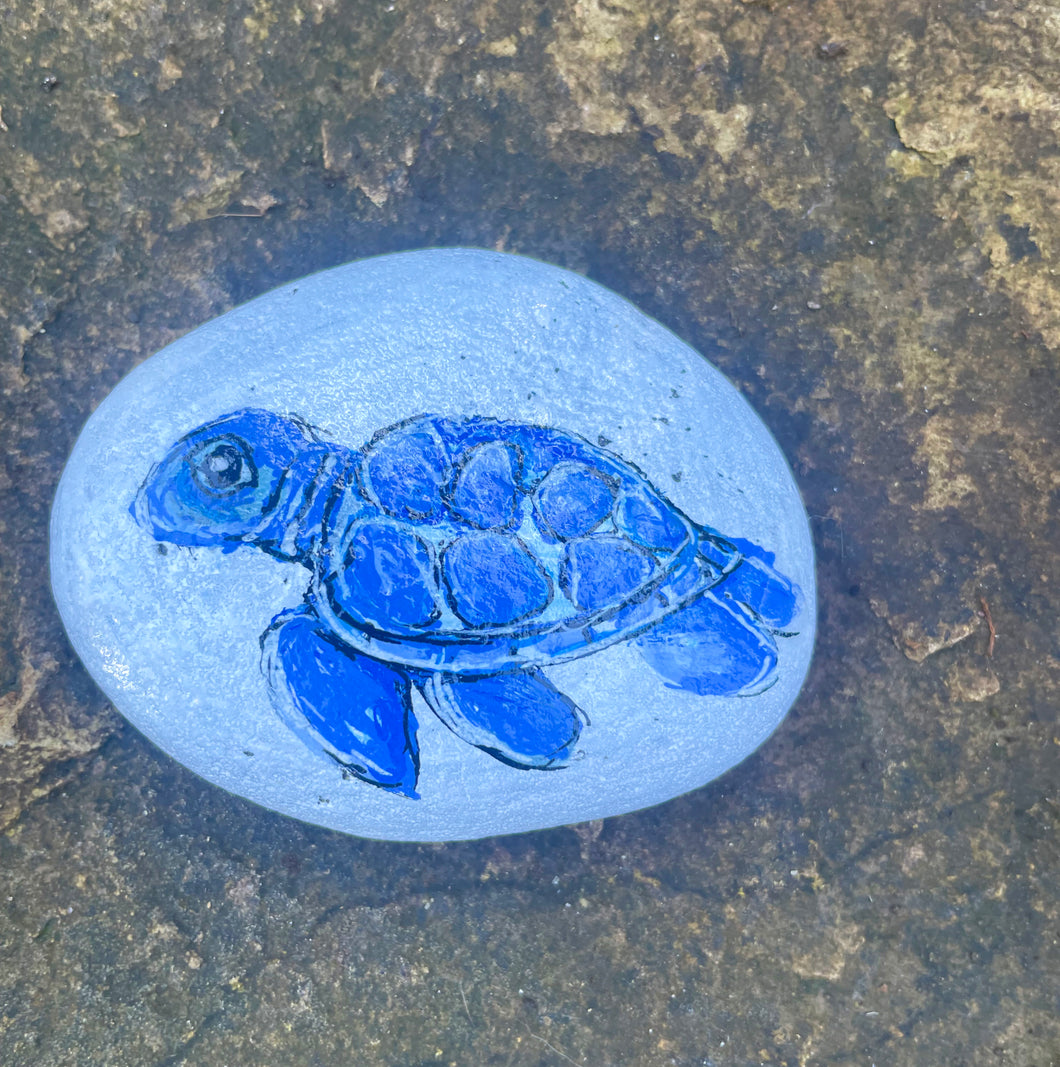Sea Turtle Heart Rock