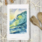 Giant Wave Kitchen Tea Towel