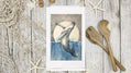 Whale Kitchen Tea Towel