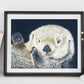 Sea Otter 11x14  Watercolor Painting