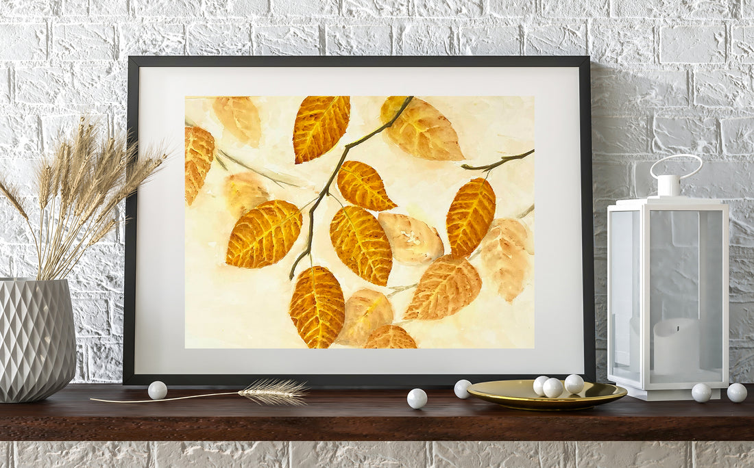 Fall Leaves Watercolor Paintings, Prints, and Cards