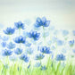 Blue Flower Field Prints and Cards