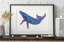 Load image into Gallery viewer, Humpback Whale 2 Watercolor and Ink

