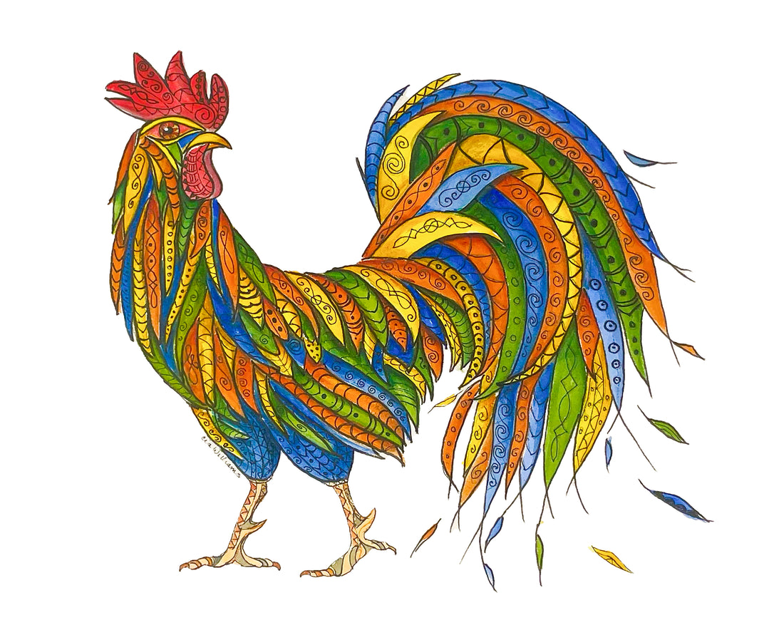 Celtic Rooster Prints and Cards