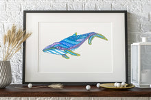 Load image into Gallery viewer, Humpback Whale Watercolor and Ink
