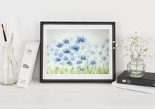 Load image into Gallery viewer, Blue Flower Field Prints and Cards
