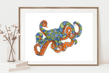 Load image into Gallery viewer, Celtic Octopus Watercolor Prints and Cards
